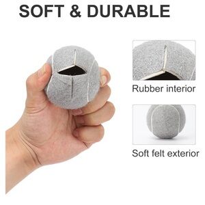 NWT 4-count Black Walker Tennis Balls